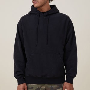 Hoodie surdimensionné à épaules tombantes en coton épais avec impression en relief – Fabricants de hoodies personnalisés de haute qualité - Product Image 3