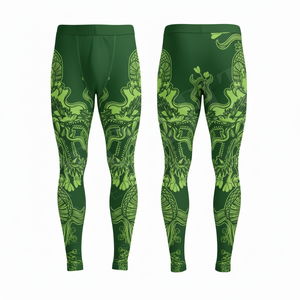 Men's Apparel Slim Fitted Compression Leggings High Elastic Tights Running Gym Workout Custom Printed Design Whole Sale <b>Pants</b> - Product Image 6