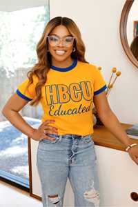 Personnalisé HBCU éduqué sweat femmes hommes noir col rond pull polaire pull brodé collège fierté alumni à capuche - Product Image 3