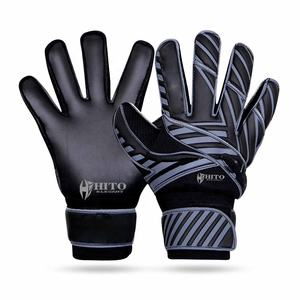 Customized Design Goalkeeper Gloves Front Palm German Latex Backhand Mesh Latex And Silicon Inject Elastic Attached <b>Strap</b> - Product Image 6