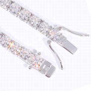 Pulsera de tenis vintage chapada en oro con diamantes de laboratorio que no se deslustran, engaste de garra, para mujer, regalo festivo para ella - Product Image 4