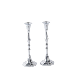 Porte-bougie en laiton vintage, chandelier en métal cannelé doré pour centre de table de mariage - Product Image 5