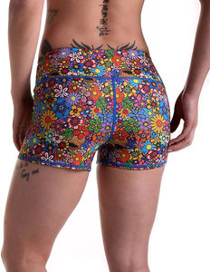 Shorts Deportivos para Mujer, Transpirables, de Poliéster/Algodón Lavado, Cintura Elástica, Ropa Casual de Verano - Product Image 4