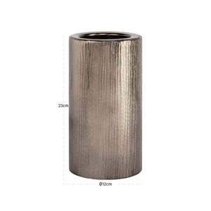 Support de bougie moderne en métal avec base texturée, 35 cm de haut, résistant à la chaleur, décoration d'intérieur - Product Image 1