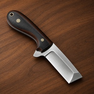 Couteau de boucher en acier au carbone, fait main, robuste, lame en acier au carbone, prise en main confortable, construction solide, pour l'extérieur - Product Image 5