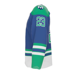 Camiseta de Hockey sobre Hielo Personalizada al por Mayor, Impresión por Sublimación, Antibacteriana, Transpirable, de Secado Rápido, 100% Poliéster, Logotipo Personalizado - Product Image 6