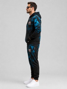Oferta Caliente al por Mayor: Chándal de Hombre con Capucha, Estampado Personalizado, 100% Algodón, Bicolor, Cómodo, Estilo Urbano, Alta Calidad, 2 Piezas - Product Image 5