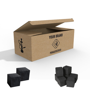 Carbón de Coco Premium Negro para Fumar Hookah, Indonesia, 100% Natural, Bajo en Ceniza (2%), OEM, Marca Privada, Superventas - Product Image 1