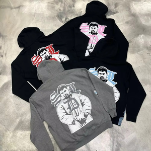 Sweat à capuche SDL pour homme 100 % coton biologique, style hip-hop diamant, personnalisable, respirant, idéal pour l'hiver et le printemps - Product Image 2