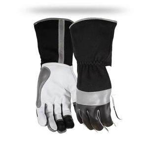 Gants de Soudure Premium Blancs en Cuir de Chèvre et de Vache, Faits à la Main, pour Soudage à l'Arc Argon MIG TIG, avec Caractéristiques Spéciales pour Four - Product Image 2