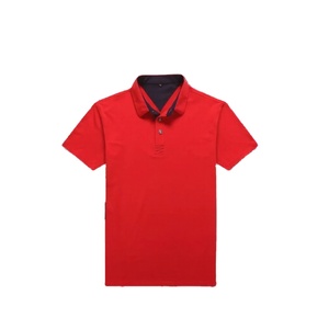 Unisex Cotton T-Shirt Custom Logo Short-Sleeve For Polo Comfortable Breathable Solid Color Golf Sports Wear For Summer 260 Grams - Product Image 1