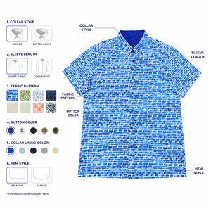 Venta al por Mayor de Nuevas Blusas Hawaianas de Verano para Hombre, Camisas con Estampado Playero de Secado Rápido, Tops de Manga Corta para Hombre - Product Image 4