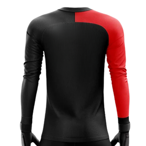 Ensemble de gardien de but asymétrique à col ras du cou, maillot à manches longues et short pour homme, en polyester respirant, écologique et à séchage rapide pour le football - Product Image 4