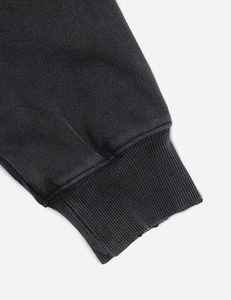 Sudadera con capucha personalizada con pedrería para hombre, de peso pesado, con doble cremallera, efecto deslavado, de alta calidad, estilo urbano. - Product Image 4