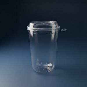Vaso con Tapa de Plástico PP en Forma de U de 500 ml, Color Personalizado, Fabricante para Marcas de Bebidas, Cafeterías, Restaurantes, Vasos para Llevar - Product Image 1