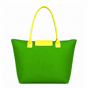 Custom Chi Eta Phi Sorority Tote bag green and yellow Embroidered Logo Daily Use Large Capacity leather Tote bag for female - Product Image 3