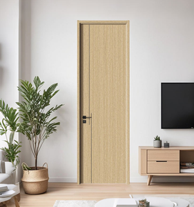 Puertas Interiores de Madera Impermeables, Compuestas de WPC, con Revestimiento de PVC Anti-Grietas, para Apartamentos, Villas, Baños y Dormitorios, Diseño Moderno - Product Image 4