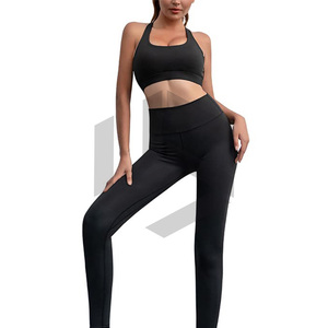 Ensemble de vêtements de sport pour femmes en 7 pièces, couleur unie, pour la salle de sport, la remise en forme et l'entraînement - Matière Spandex/Nylon avec ACTIVE STRETCH - Product Image 4