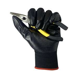 Guantes de poliéster duraderos con revestimiento de NBR, forro transpirable de Vietnam, puño elástico de punto para mecánicos, embalaje, logística y manipulación. - Product Image 2