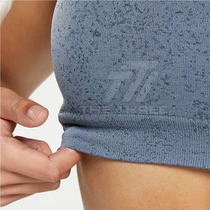 Breathable Quick Dry High Support Sports <b>Bra</b> Four Way <b>Stretch</b> Simple Design Front for Yoga Gym Exercise Performance Clothing - Product Image 6
