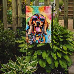 Doberman Pinscher Hippie Dawg Multicolor <b>Garden</b> <b>Flag</b> Mailbox Decorative Yard Banner for Patio Artwork for Flower Beds & Lawn - Product Image 2