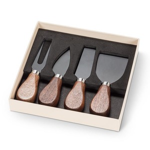 Elegante Juego de Cuchillos para Queso de Metal con Mangos de Crema, Aptos para Lavavajillas, para Bodas y Fiestas - Product Image 3