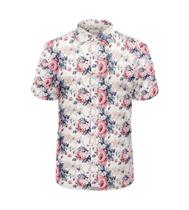 Chemise de plage pour homme à imprimé floral de style hawaïen, coupe classique, 100% polyester coton, respirante, séchage rapide, écologique, manches courtes - Product Image 4