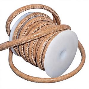 Cordons en cuir de mouton véritable Nappa de haute qualité motif cousu croix pour chaussures sangles sacs et vêtements Offre Spéciale en gros - Product Image 1