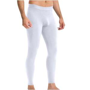 Leggings <b>for</b> <b>Men</b> <b>Compression</b> Low Waisted Yoga Pants Ankle Length Stretchy Athletic Workout Running Gym <b>Tights</b> - Product Image 6
