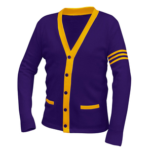 OEM Wholesale Embroidery Knit <b>Cardigan</b> Sweaters For Sorority fraternity College Varsity Greek Apparel Sweaters For Unisex - Product Image 4