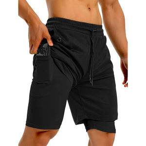 Shorts de sport pour hommes, vêtements de sport décontractés, entraînement quotidien, haute performance, design léger, spandex/polyester, écologiques, respirants - Product Image 3