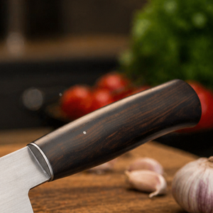 Custom Handmade Modern Chef <b>Knife</b> Stainless Steel Blade 8-9.9in Length Ambidextrous Wooden Handle 3.0mm Thickness Extra <b>Sharp</b> - Product Image 3