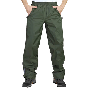 Pantalon en nylon élastique personnalisable pour homme, coupe ample, coupe-vent, streetwear, taille mi-haute, teinture vintage, imperméable - Product Image 5