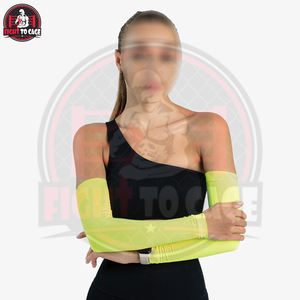 Manguito de compresión para brazo en color verde, producto transpirable, último diseño, logotipo personalizado impreso, manguitos para brazos más vendidos - Product Image 5