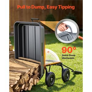 Carrello da Giardino con Scarico Rapido a 90 Gradi e Ruote Girevoli a 180 Gradi - Product Image 4