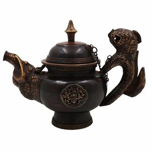Pichet à eau Surahee en laiton artisanal, traditionnel, vintage, décoratif, pour la décoration de la maison et le service - Product Image 5
