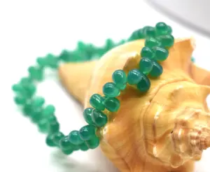 Natural Green Onyx Teardrop Beads All Sizes Available Gemstone Smooth Polish Gems Stone For Jewelry Beads GREEN AGATE