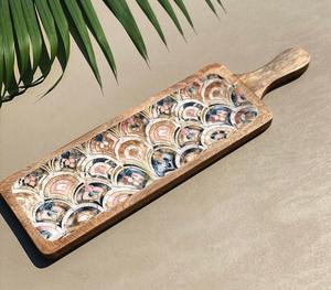 ผู้ผลิต ผู้ค้าส่ง โรงงานผลิต จานไม้รูปวงรีสีน้ำตาลเข้มคุณภาพสูง ราคาไม่แพง สำหรับเสิร์ฟชิปและดิป ดีไซน์สวยงาม - Product Image 5