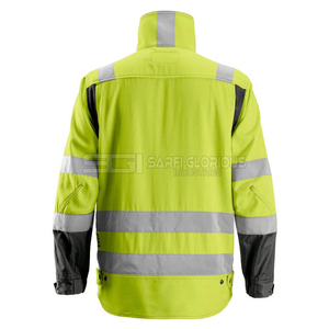 เสื้อกั๊กนิรภัยสีเหลืองสะท้อนแสงพร้อมแถบสะท้อนแสงและกระเป๋าหลายช่อง ชุดทำงาน ผู้ผลิตขายส่งแบบกำหนดเองสำหรับธุรกิจ B2B ระดับโลก - Product Image 2