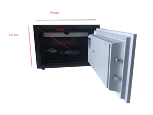 YUNOS YNS-37F Digital Finger print Key <b>Lock</b> Safe <b>Box</b> Wall Mounted Fireproof Safe Factory Direct Price - Product Image 5