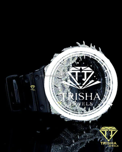 Designer Luxury Fully Iced Moissanite Diamond <b>Wristwatch</b> Crafted in 925 Sterling Silver for Men - Product Image 4