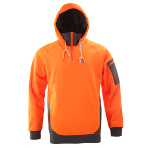 Sudadera con Capucha de Seguridad Reflectante de Alta Visibilidad Certificada para Invierno, Personalizada, para Hombre, Sudadera de Forro Polar para Invierno, Ropa de Trabajo con Protección Facial - Product Image 5