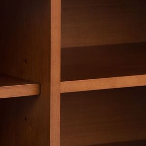 Supporto multimediale basso della metà del secolo in Teak marrone accessorio per mobili elegante ed elegante - Product Image 3