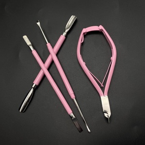 Kit de Manicura y Pedicura SAAR GLOBAL SURGICAL Clásico Rosa de Acero Inoxidable Duradero con Cortaúñas y Herramientas para Adultos - Product Image 4