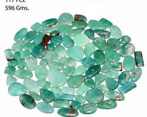 Lote de Cabujones de Crisoprasa Verde Mixta, Piedras Preciosas Verdes Naturales Pulimentadas, Piedras Sueltas al por Mayor para Fabricación de Joyería - Product Image 1