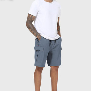 Shorts cargo pour hommes les plus vendus, taille haute élastique, matière en mélange de polyester, respirant et léger - Product Image 5