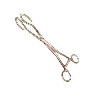 Forceps utérins manuels de haute qualité, finition mate, 270 mm de long, en acier inoxydable chirurgical, certifiés CE, instruments réutilisables - Product Image 1
