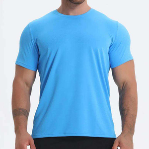 T-shirt de sport de haute qualité en gros, maillot de compression moulant pour musculation, personnalisable avec marque privée, haut de sport pour homme - Product Image 5