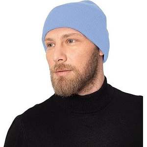 Dark <b>Blue</b> <b>Beanies</b> Knitted Hat for Men - Product Image 2