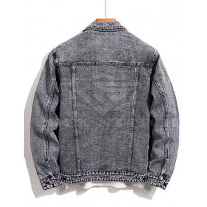 Chaqueta de Mezclilla para Hombre, Ligera, Casual, de Manga Larga, Estilo Urbano, a la Moda - Product Image 2